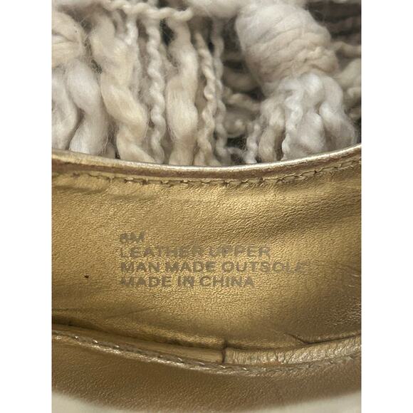 Lilly Pulitzer Gold Metallic Kristin Slingback Wedge Sandals Size 8 - Picture 10 of 11